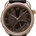 Hermès Unknown 038093WW00 (Unknown (random serial)) - Brown dial 43 mm Rose Gold case (1/1)