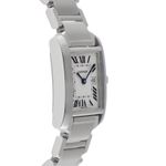 Cartier Tank Française 2465 (2007) - White dial 25 mm Steel case (5/8)
