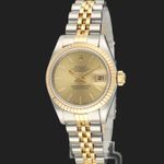 Rolex Lady-Datejust 69173 (Onbekend (willekeurig serienummer)) - Champagne wijzerplaat 26mm Goud/Staal (1/8)