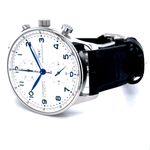 IWC Portuguese Chronograph IW371446 (2016) - Silver dial 41 mm Steel case (6/8)