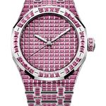 Audemars Piguet Royal Oak Selfwinding 15514BC.TV.1284BC.01 (2025) - Green dial 41 mm White Gold case (1/1)