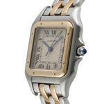 Cartier Panthère 83949 (1990) - Champagne wijzerplaat 27mm Goud/Staal (6/8)