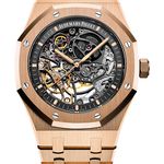 Audemars Piguet Royal Oak Double Balance Wheel Openworked 15407OR.OO.1220OR.01 (2023) - Transparent dial 41 mm Rose Gold case (1/1)