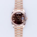 Rolex Day-Date 40 228235 (2018) - Bruin wijzerplaat 40mm Roségoud (3/6)