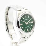 Rolex Oyster Perpetual 41 124300 (2024) - Green dial 41 mm Steel case (6/7)