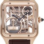 Cartier Santos Dumont WHSA0030 (2025) - Transparent dial 23 mm Rose Gold case (2/5)