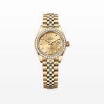 Rolex Lady-Datejust 279138RBR (2021) - Champagne wijzerplaat 28mm Geelgoud (1/1)