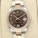 Rolex Datejust 31 278271 (2025) - Brown dial 31 mm Gold/Steel case (1/8)