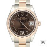 Rolex Datejust 31 278271 (2025) - Brown dial 31 mm Gold/Steel case (2/8)