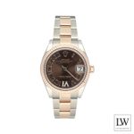 Rolex Datejust 31 278271 (2025) - Brown dial 31 mm Gold/Steel case (3/8)