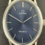 Omega Genève 511.416 (1972) - Blue dial 27 mm Gold/Steel case (8/8)