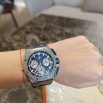 Audemars Piguet Royal Oak Offshore Chronograph 26420TI.OO.A027CA.01 (2025) - Blue dial 43 mm Titanium case (8/8)