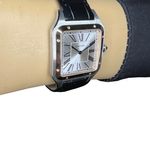 Cartier Santos Dumont W2SA0017 (2024) - Zilver wijzerplaat 34mm Goud/Staal (3/8)