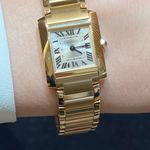 Cartier Tank Française WGTA0344 (2025) - Gold dial 21 mm Yellow Gold case (1/4)