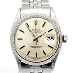 Rolex Datejust 1600 (1969) - Zilver wijzerplaat 36mm Staal (1/8)