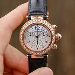 Cartier Pasha Seatimer WJ130004 (Onbekend (willekeurig serienummer)) - Parelmoer wijzerplaat 37mm Roségoud (6/7)