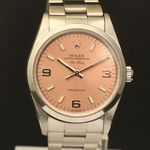 Rolex Air-King 14000 (1995) - Roze wijzerplaat 34mm Staal (1/8)