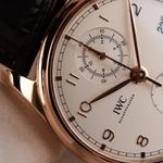 IWC Portuguese Chronograph IW390301 (2018) - Wit wijzerplaat 42mm Roodgoud (1/8)