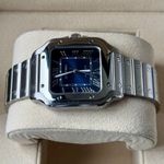 Cartier Santos WSSA0063 (2023) - Blue dial 35 mm Steel case (5/7)