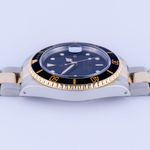 Rolex Submariner Date 16613 (1989) - Zwart wijzerplaat 40mm Goud/Staal (6/8)