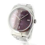 Rolex Oyster Perpetual 39 114300 (2017) - Purple dial 39 mm Steel case (1/7)