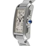 Cartier Tank Française W51001Q3 (1999) - Wit wijzerplaat 28mm Staal (6/8)