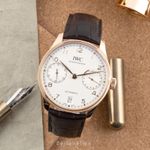 IWC Portuguese Automatic IW500701 (Unknown (random serial)) - Silver dial 42 mm Red Gold case (3/8)