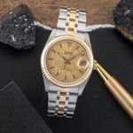 Tudor Prince Date 74033 (Unknown (random serial)) - Champagne dial 34 mm Gold/Steel case (1/8)