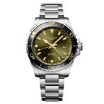 Longines HydroConquest L3.890.4.06.6 (2024) - Groen wijzerplaat 43mm Staal (1/1)