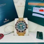 Rolex GMT-Master II 116718LN (2015) - Green dial 40 mm Yellow Gold case (4/8)