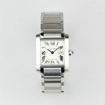 Cartier Tank Française W51011Q3 (2018) - Silver dial 25 mm Steel case (1/8)