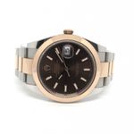 Rolex Datejust 41 126301 (2016) - Brown dial 41 mm Gold/Steel case (2/6)