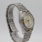 Breitling Chronomat 81950 (1990) - White dial 39 mm Gold/Steel case (2/8)