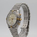Breitling Chronomat 81950 (1990) - White dial 39 mm Gold/Steel case (3/8)