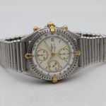 Breitling Chronomat 81950 (1990) - White dial 39 mm Gold/Steel case (7/8)