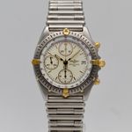 Breitling Chronomat 81950 (1990) - White dial 39 mm Gold/Steel case (1/8)