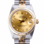 Rolex Datejust 31 68273 (1991) - Champagne dial 31 mm Gold/Steel case (3/8)