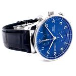 IWC Portuguese Chronograph IW371606 (2020) - Blue dial 41 mm Steel case (3/8)