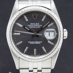 Rolex Datejust 36 16220 (1995) - Grijs wijzerplaat 36mm Staal (1/7)