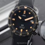 Sinn U1 1010.023 (Onbekend (willekeurig serienummer)) - Zwart wijzerplaat 44mm Staal (1/8)