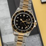 Rolex GMT-Master II 16713 (Onbekend (willekeurig serienummer)) - Zwart wijzerplaat 40mm Goud/Staal (3/8)