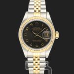 Rolex Lady-Datejust 69173 (1991) - Black dial 26 mm Gold/Steel case (2/8)