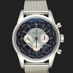 Breitling Transocean Chronograph Unitime AB0510U4 (2014) - Zwart wijzerplaat 46mm Staal (3/8)