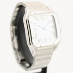 Cartier Santos WSSA0018 (2022) - Zilver wijzerplaat 38mm Staal (3/8)