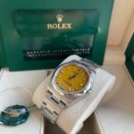 Rolex Oyster Perpetual 36 126000 (2021) - Yellow dial 36 mm Steel case (5/6)