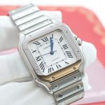 Cartier Santos WSSA0030 (Onbekend (willekeurig serienummer)) - Blauw wijzerplaat 40mm Staal (1/8)