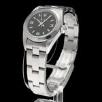 Rolex Oyster Perpetual 76080 (2002) - Zwart wijzerplaat 24mm Staal (4/7)