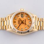Rolex Lady-Datejust 79178 (1997) - Orange dial 26 mm Yellow Gold case (5/8)