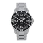 Longines HydroConquest L3.741.4.56.6 (2020) - Black dial 39 mm Steel case (1/8)