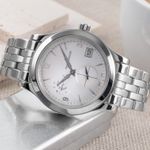 Jaeger-LeCoultre Master Hometime 147.8.05.S (2005) - Zilver wijzerplaat 40mm Staal (2/8)